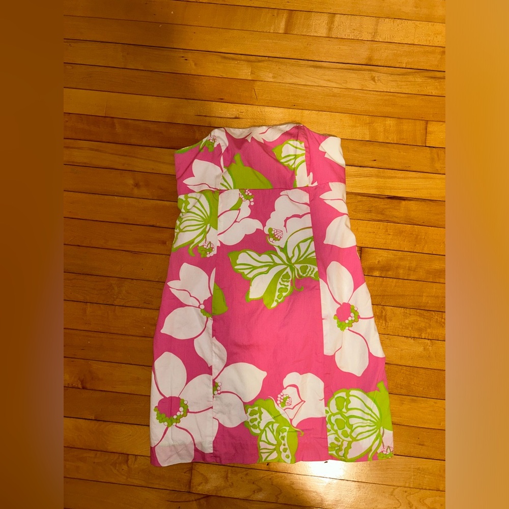 Tie Back Strapless Lilly Pulitzer dress